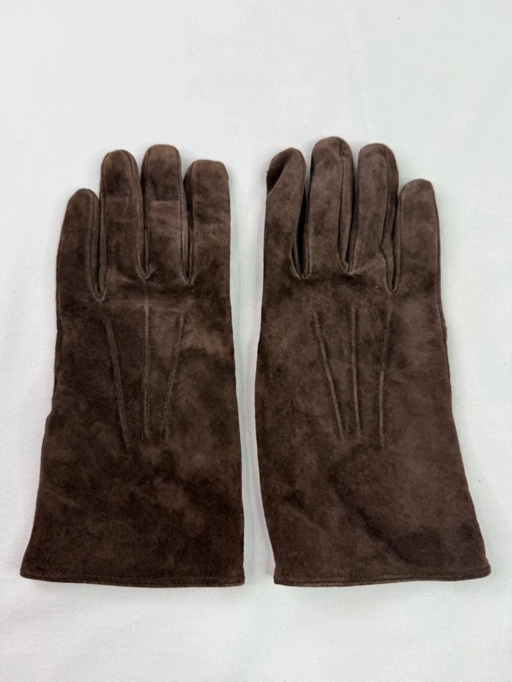 ARIS Brown Suede Leather Gloves Fleece Lining Size XL